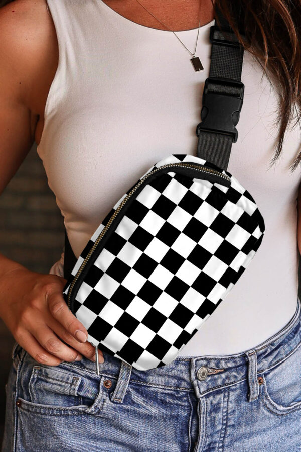 Checkered Belt Bag