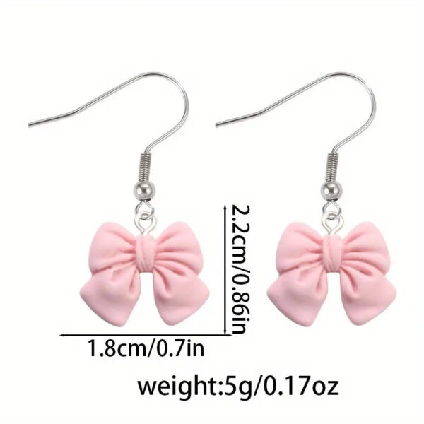 Bow Dangle Earrings - Image 2