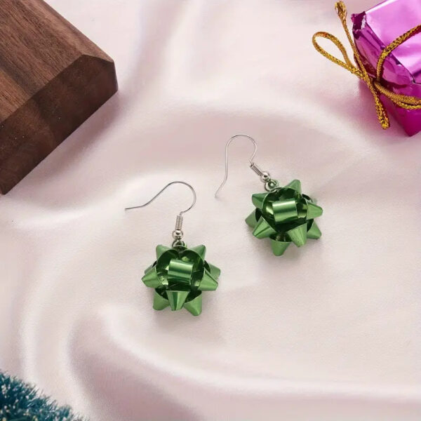 Christmas Bow Earrings - Image 2