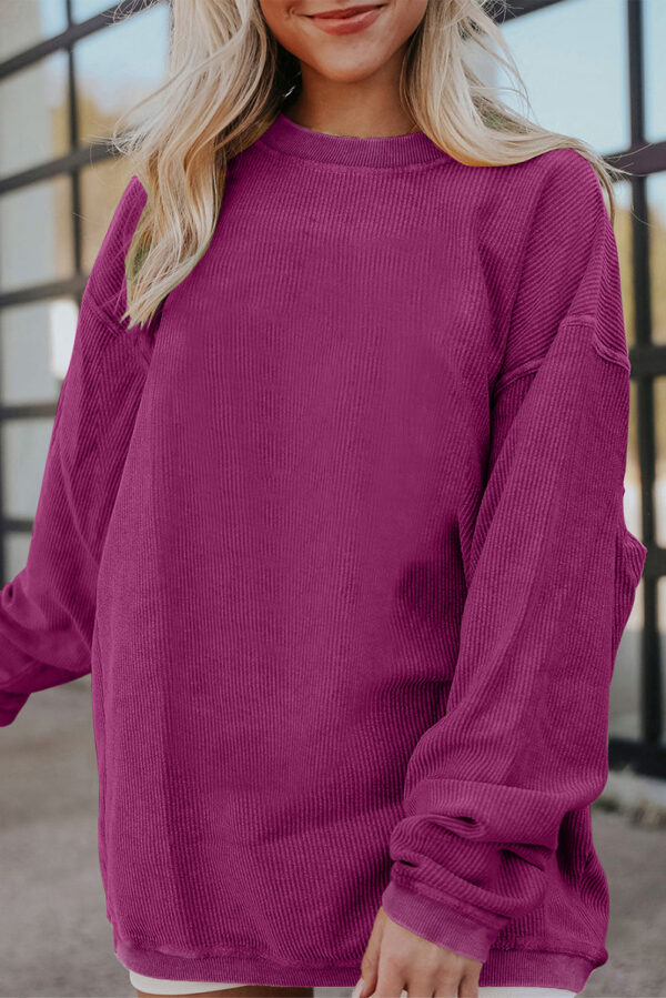 Oversized Ribbed Tops - Image 8