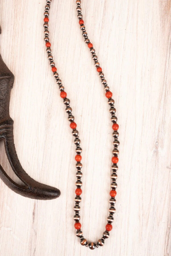 Junction City Burnt Orange and Coppertone Necklace