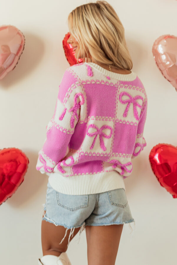 Pink Bow Sweater - Image 2