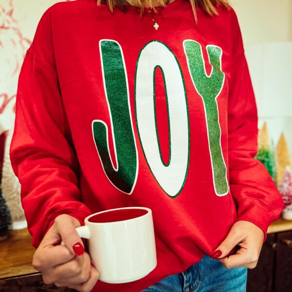 Joy Glitter Sweatshirt - Image 2