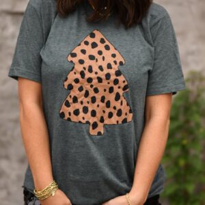 Leopard Christmas Tree Tee 