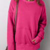 Drop Shoulder Pocketed Loose Sweatshirts - Image 5