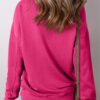 Drop Shoulder Pocketed Loose Sweatshirts - Image 3