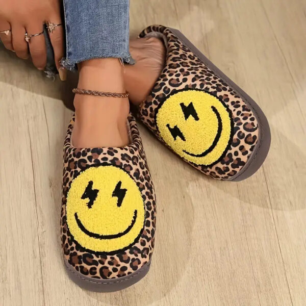 Leopard Smiley Slippers