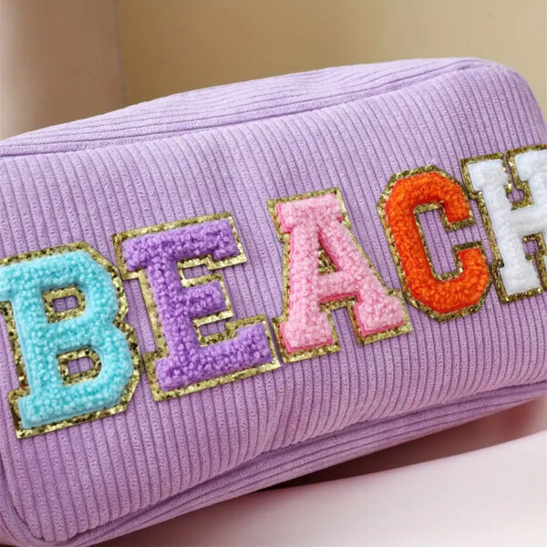 Corduroy Cosmetic Bag - Image 2