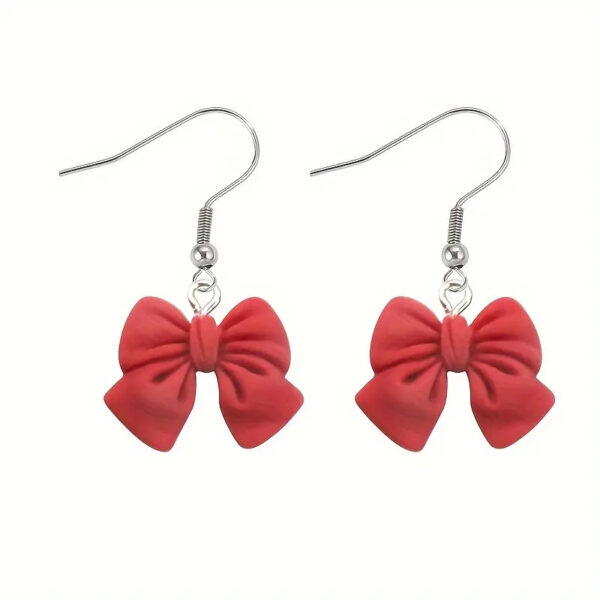Bow Dangle Earrings - Image 3