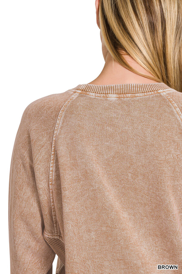 Halo Washed French Terry Pullover - Image 4