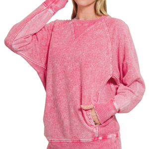 Halo Washed French Terry Pullover