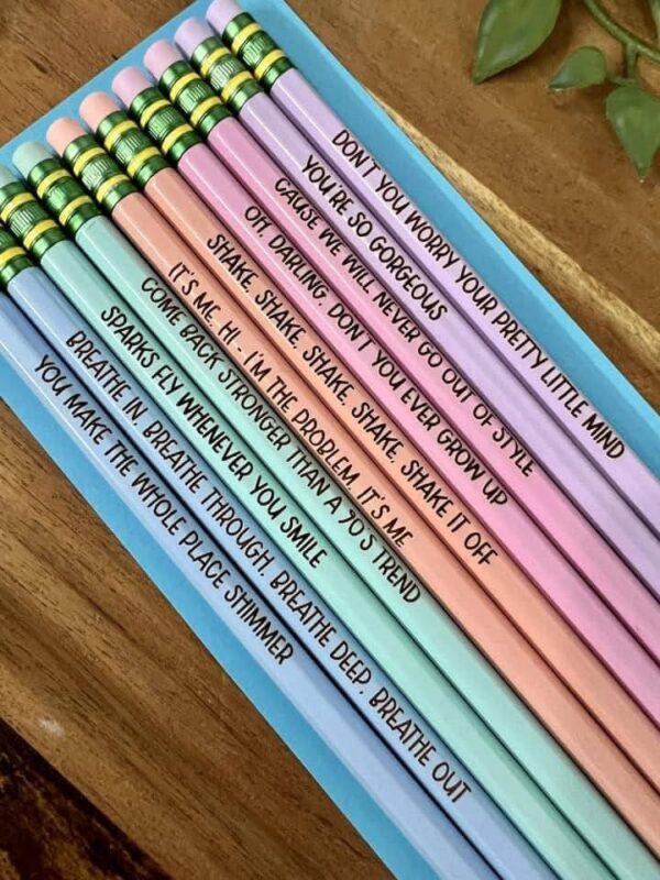 Swiftie Lyrics Pencils