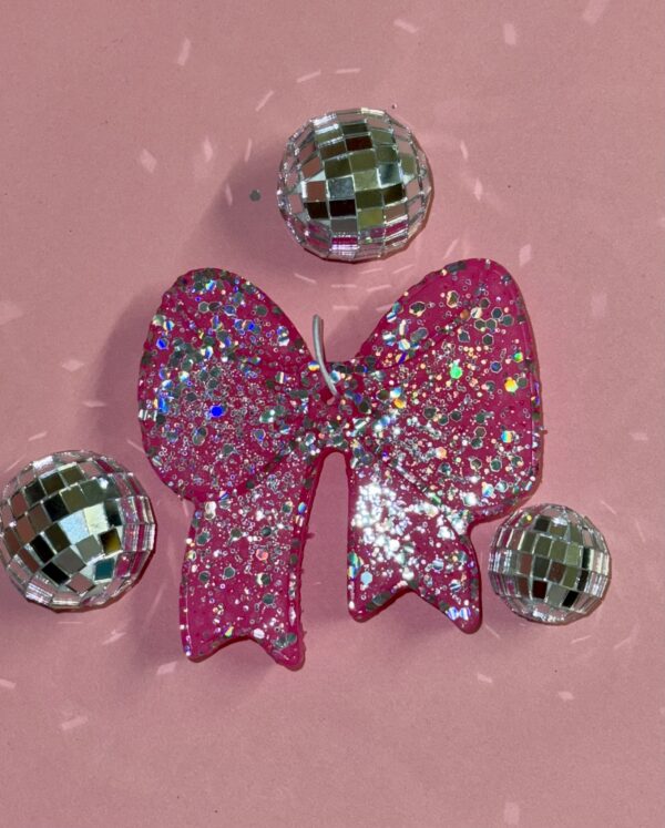 Glitter Bow Car Freshie - Image 4