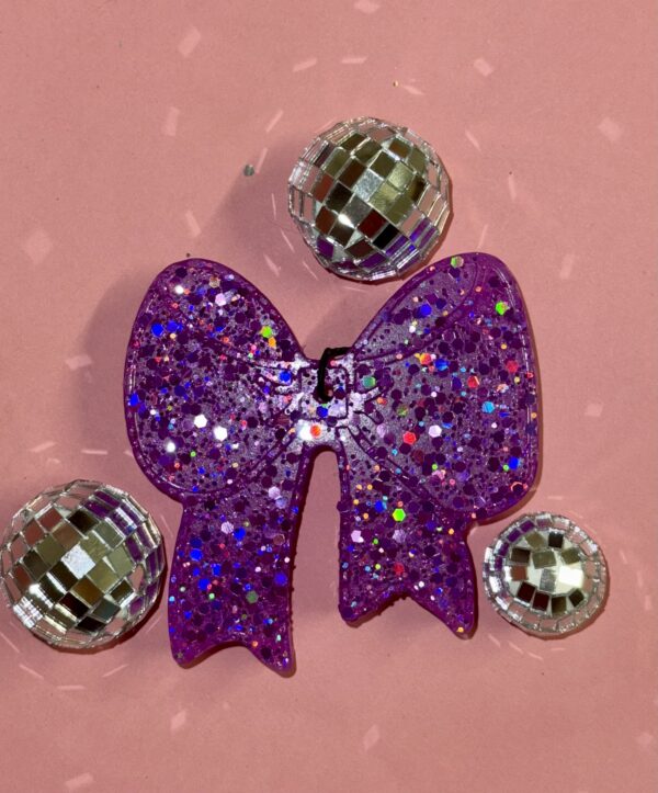 Glitter Bow Car Freshie - Image 3