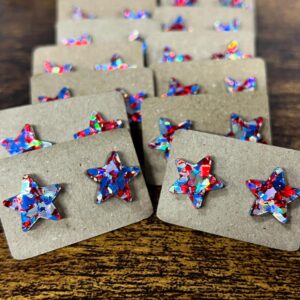 Red, White & Blue Confetti Stars