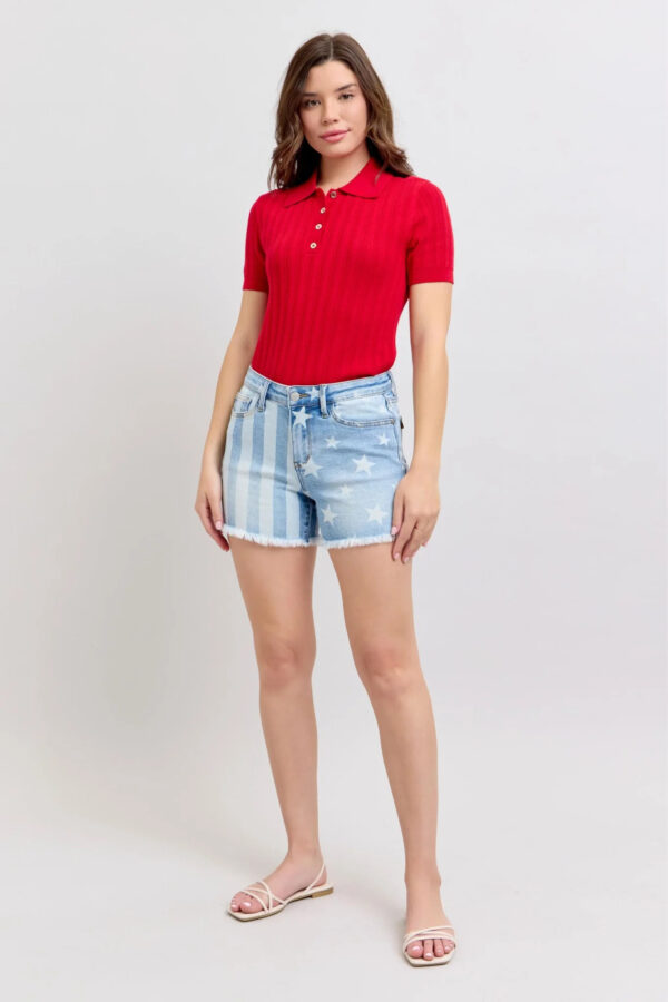 Judy Blue Americana Stars & Stripes Shorts - Image 3