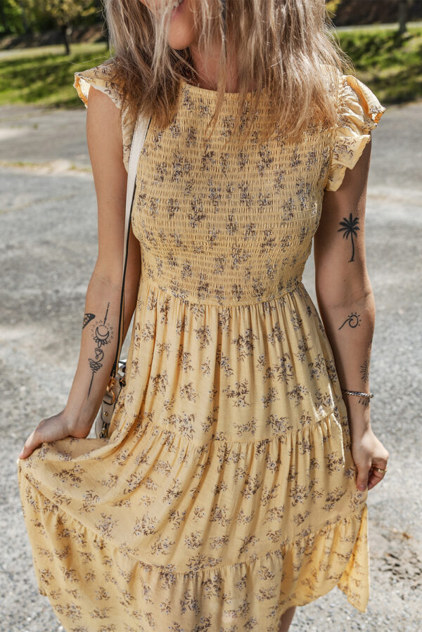Catching Sunrays Floral Dress - Image 3