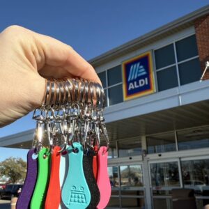 Shopping Cart Quarter Saver Keychain