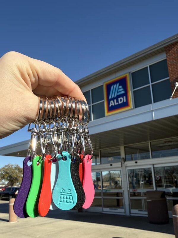 Shopping Cart Quarter Saver Keychain
