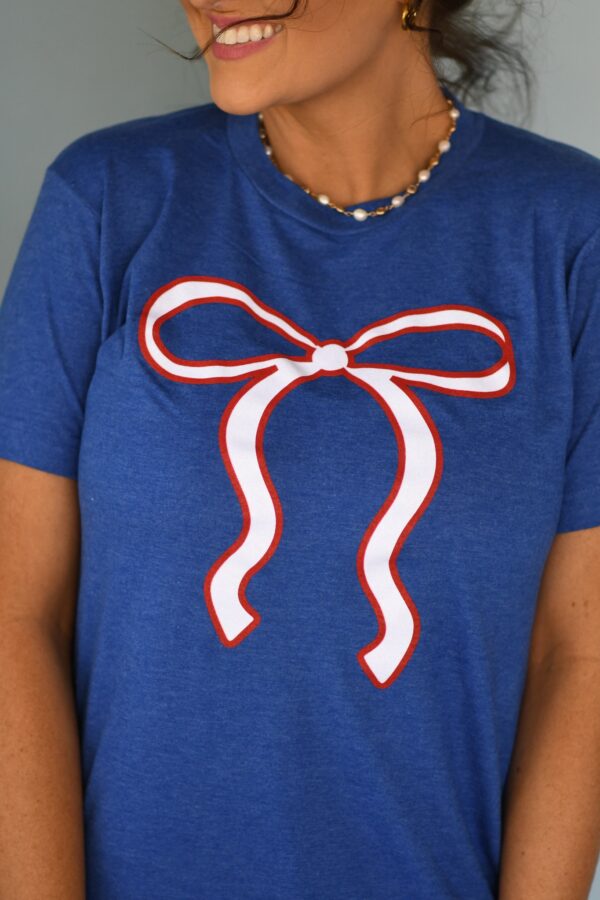 Glitter American Bow Tee - Image 3