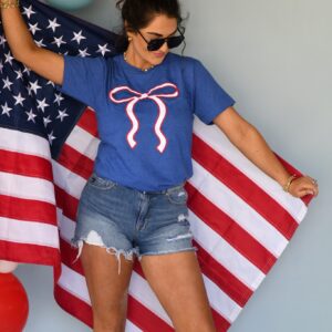 Glitter American Bow Tee