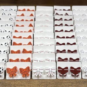Sports Bow Earrings