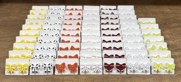 Sports Bow Earrings