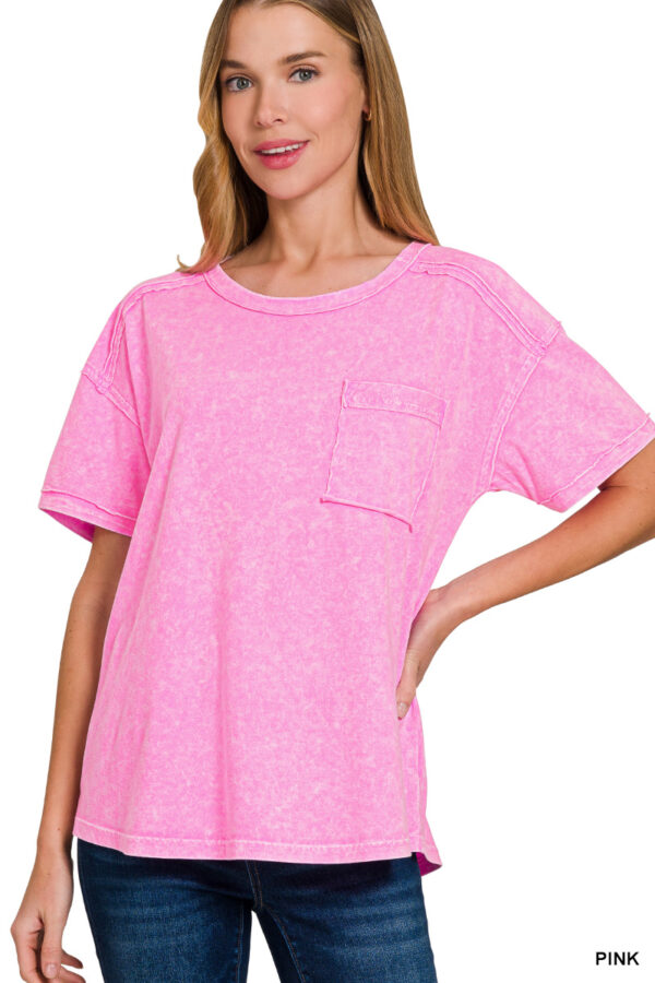 The Sky's The Limit Halo Mineral Washed Tee - Image 2