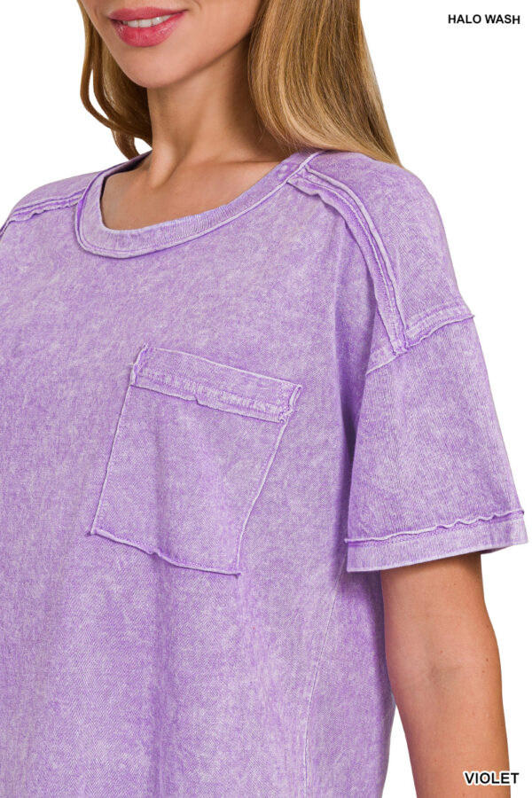 The Sky's The Limit Halo Mineral Washed Tee - Image 5