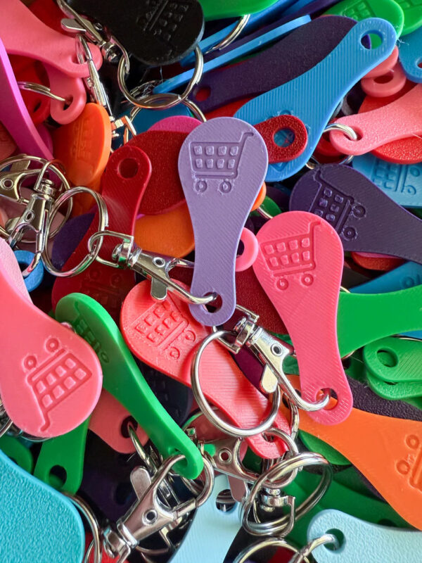 Shopping Cart Quarter Saver Keychain - Image 2