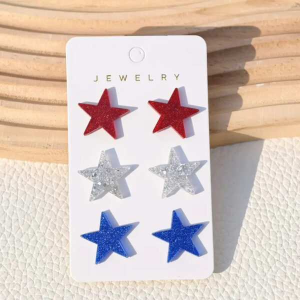 Glitter Star Earrings
