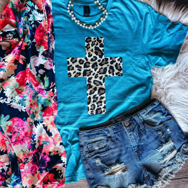 Leopard Cross Tee - Image 4