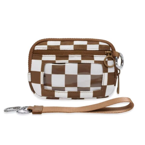 Checkered Nylon Wristlet - Image 5