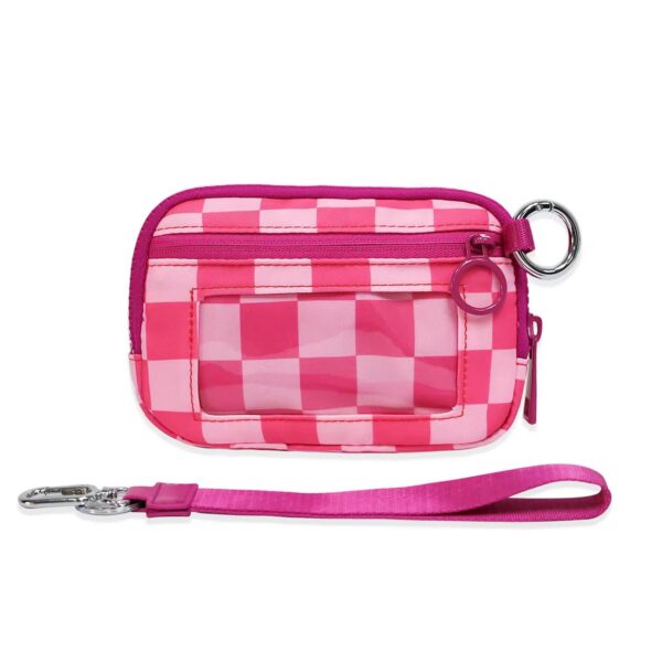 Checkered Nylon Wristlet - Image 7