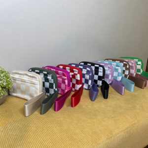 Checkered Nylon Wristlets