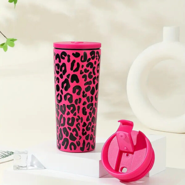 20oz Leopard Stainless Tumbler - Image 3
