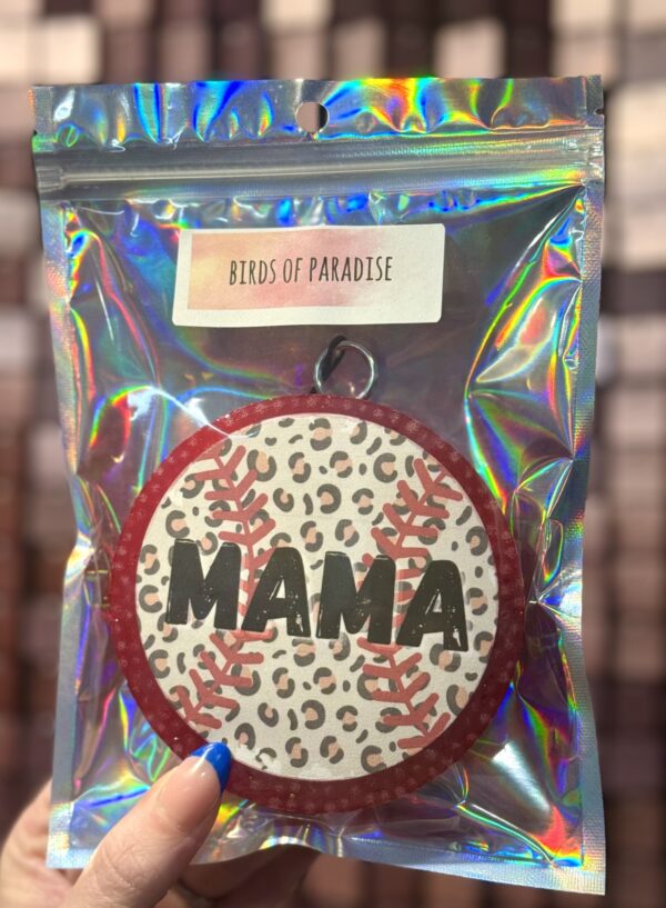Leopard Baseball Mama Freshie