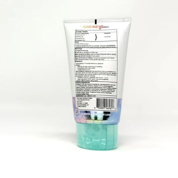 Sunshine & Glitter Mermaid SPF 50 Biodegradable Glitter Sunscreen - Image 2