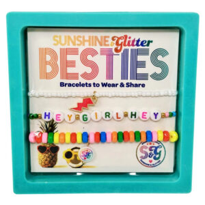 Bestie Bracelet Hey Girl Hey Teal Box Set