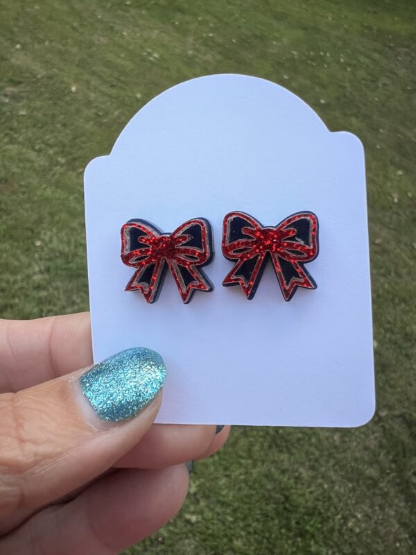 Layered Bow Stud Earrings