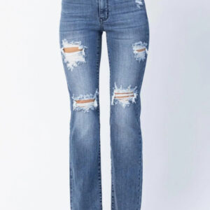 Judy Blue Destroyed Straight Leg Jeans