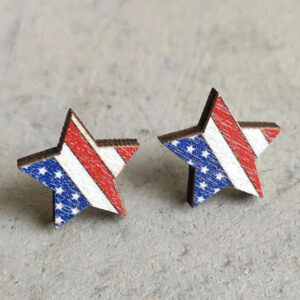 Wood Star Studs