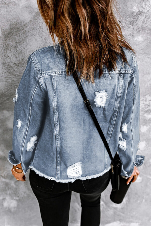 Distressed Denim Jacket - Image 2