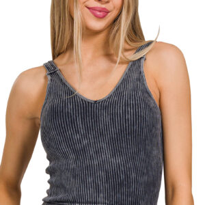 Washed Ribbed Seamless Tanks