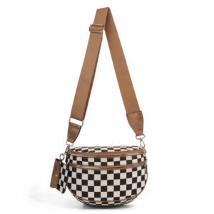 Checkered Bumbag with Coin Purse