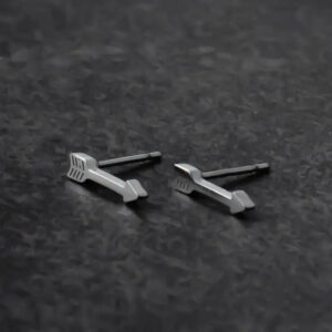 Silver Arrow Stud Earrings