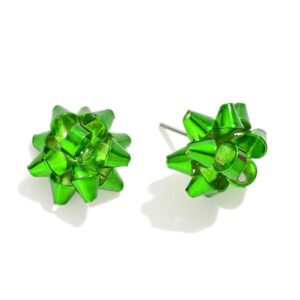 Small Christmas Bow Studs