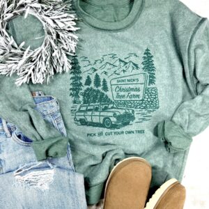 Inside Out Christmas Tree Farm Sweatshirt