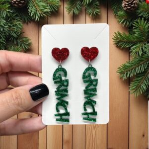 Grinch Dangle Earrings