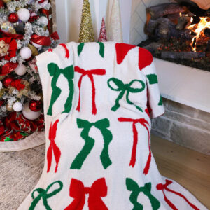 Christmas Bow Blanket